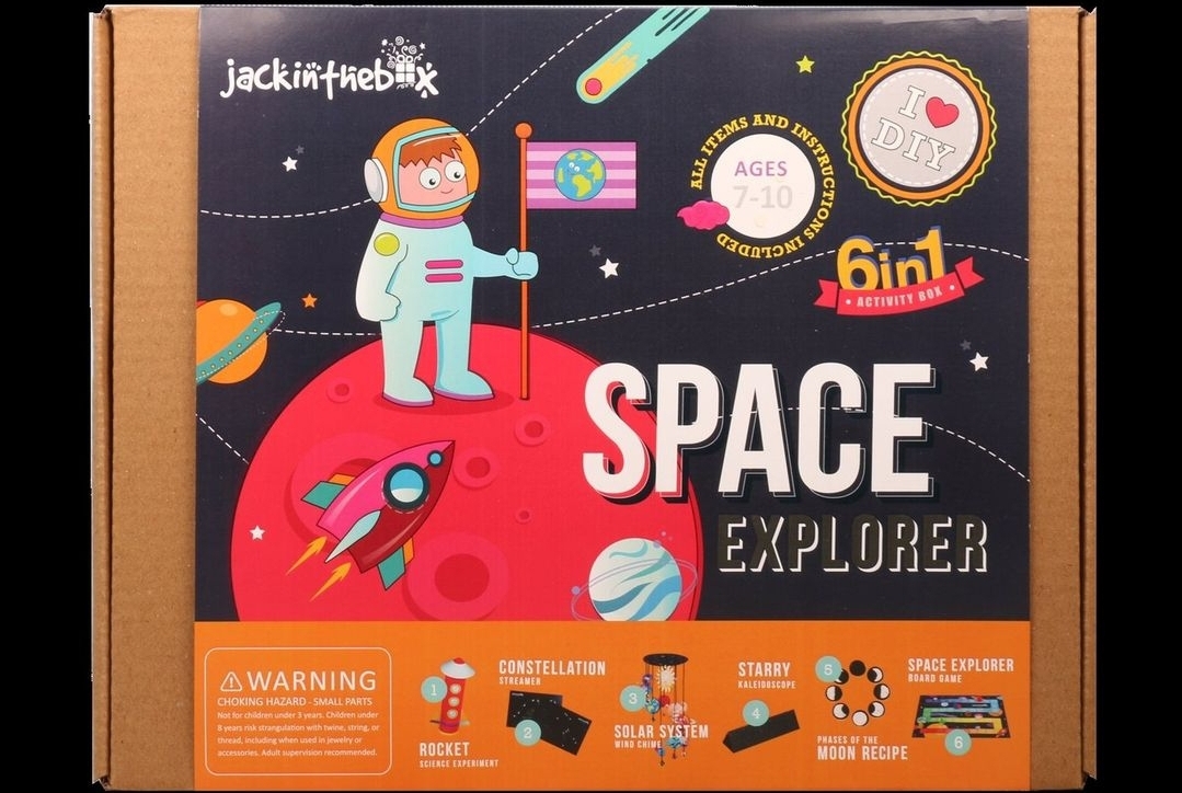 مكتشف الفضاء 6 في 1 صندوق الحرف اليدوية