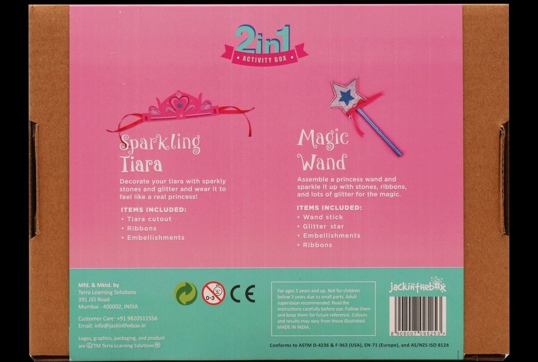 الأميرة 2 في 1 صندوق الحرف اليدوية 