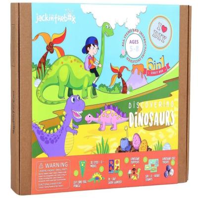 مكتشف الديناصورات 6 في 1 صندوق الحرف اليدوية 