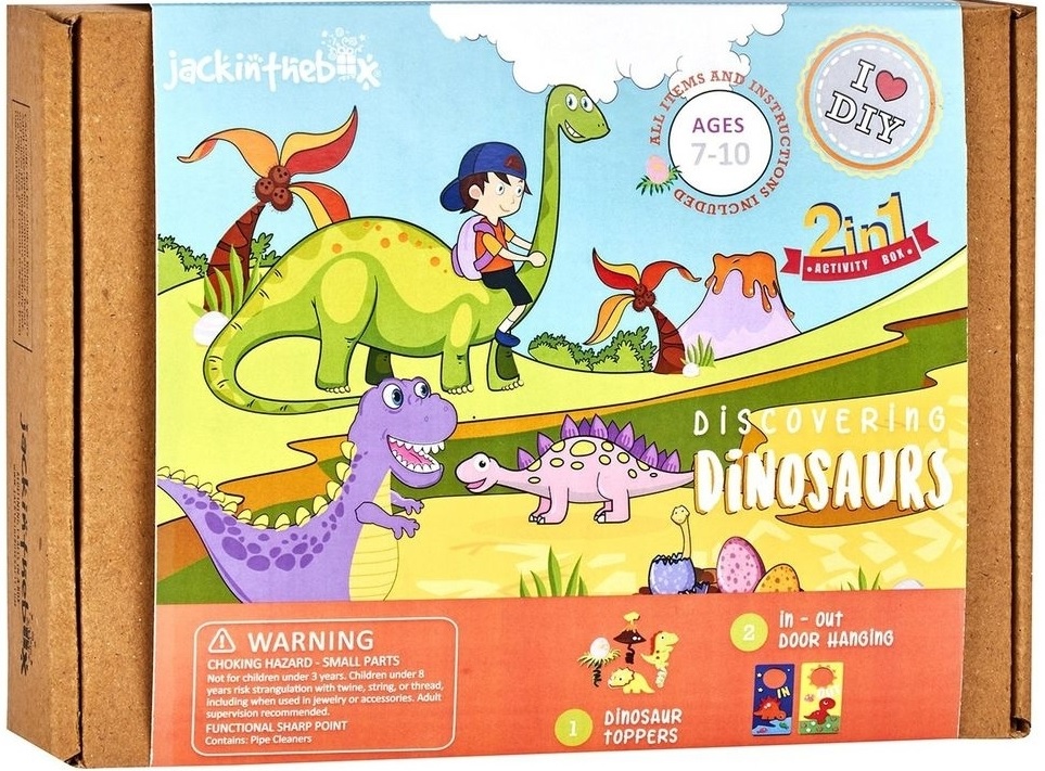مكتشف الديناصورات 2 في 1 صندوق الحرف اليدوية 
