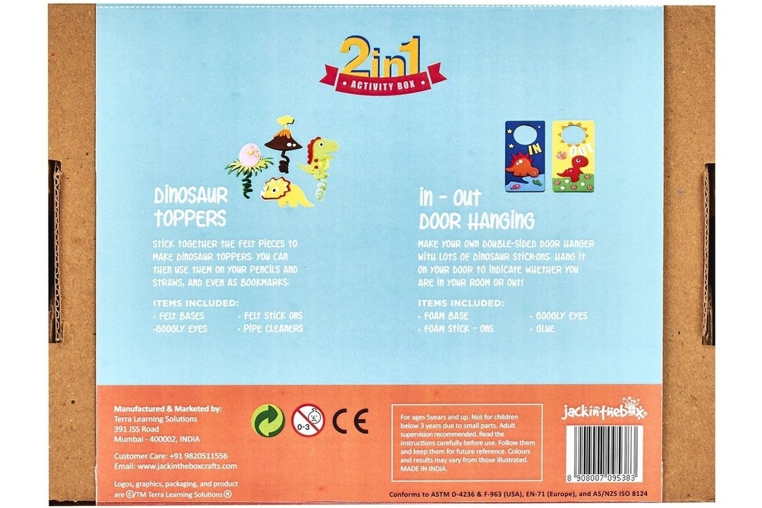 مكتشف الديناصورات 2 في 1 صندوق الحرف اليدوية 