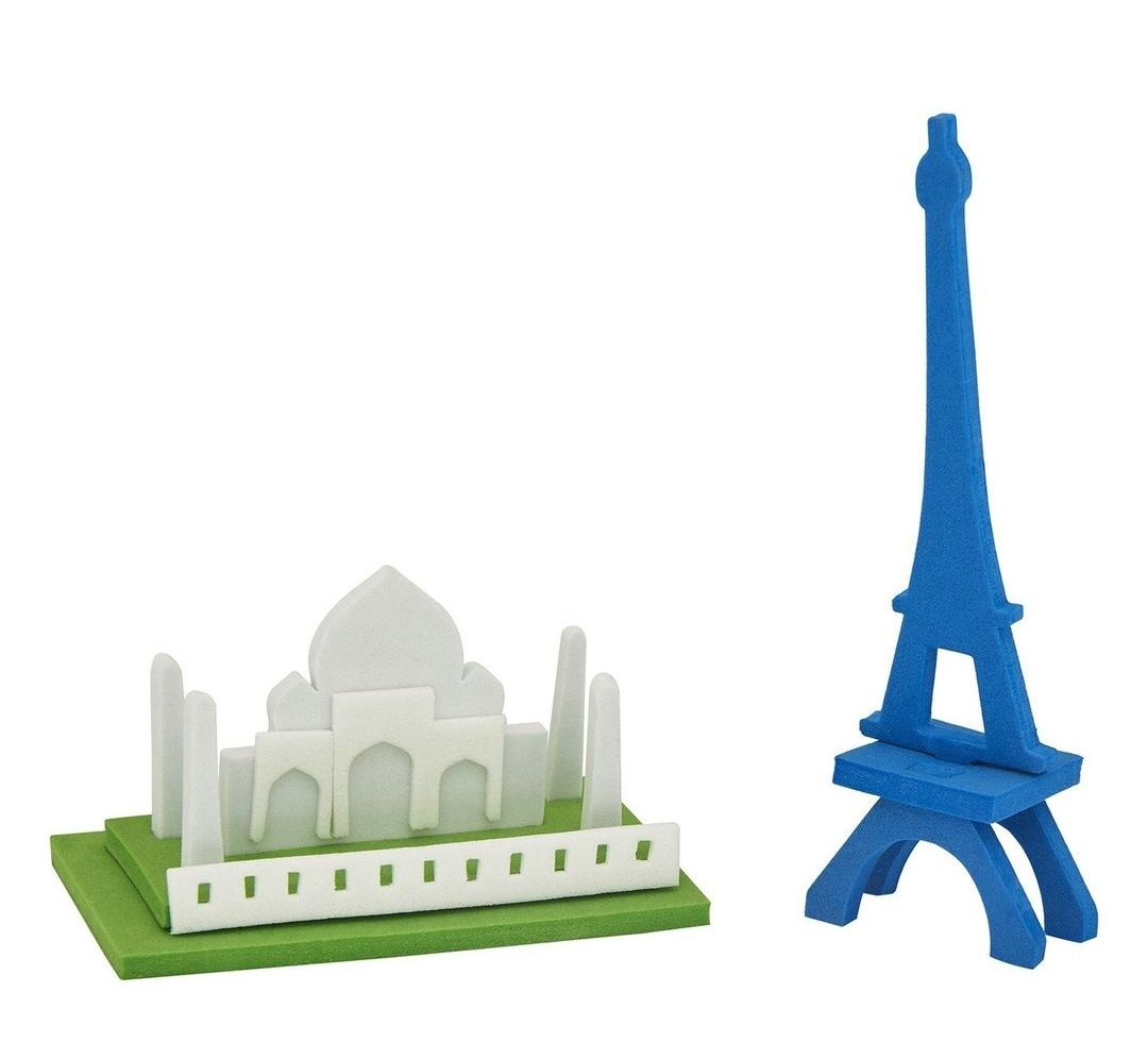 من حول العالم 3 في 1 صندوق الحرف اليدوية