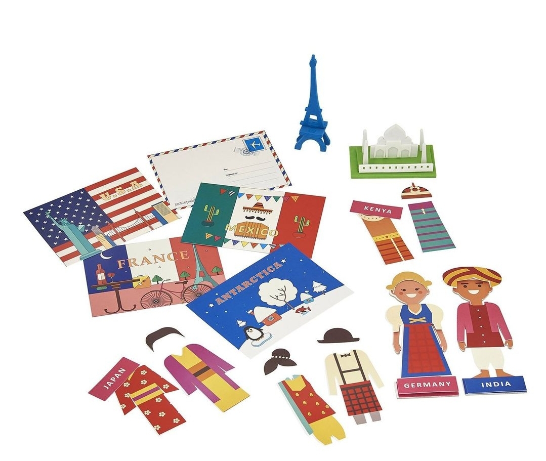 من حول العالم 3 في 1 صندوق الحرف اليدوية