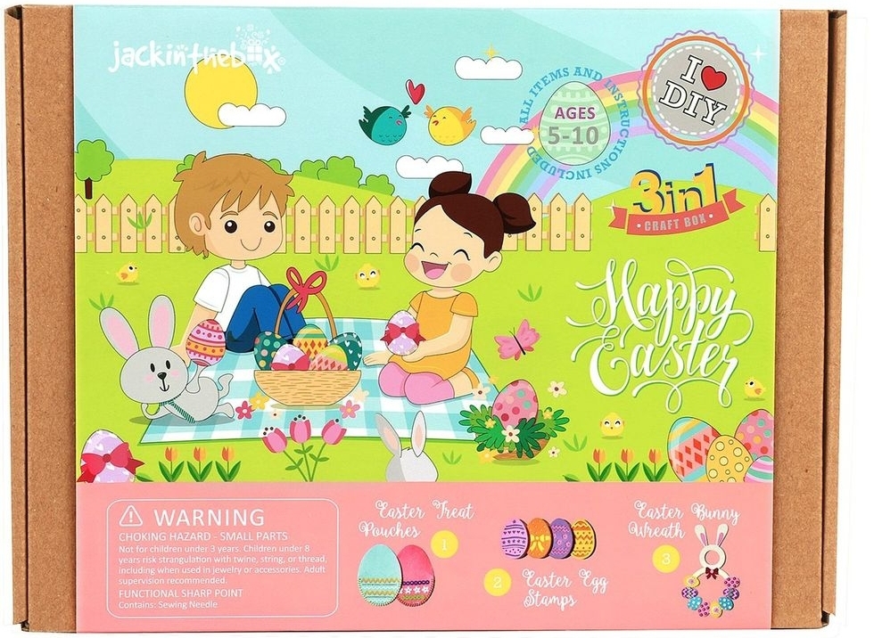 عيد الفصح 3 في 1 صندوق الحرف اليدوية