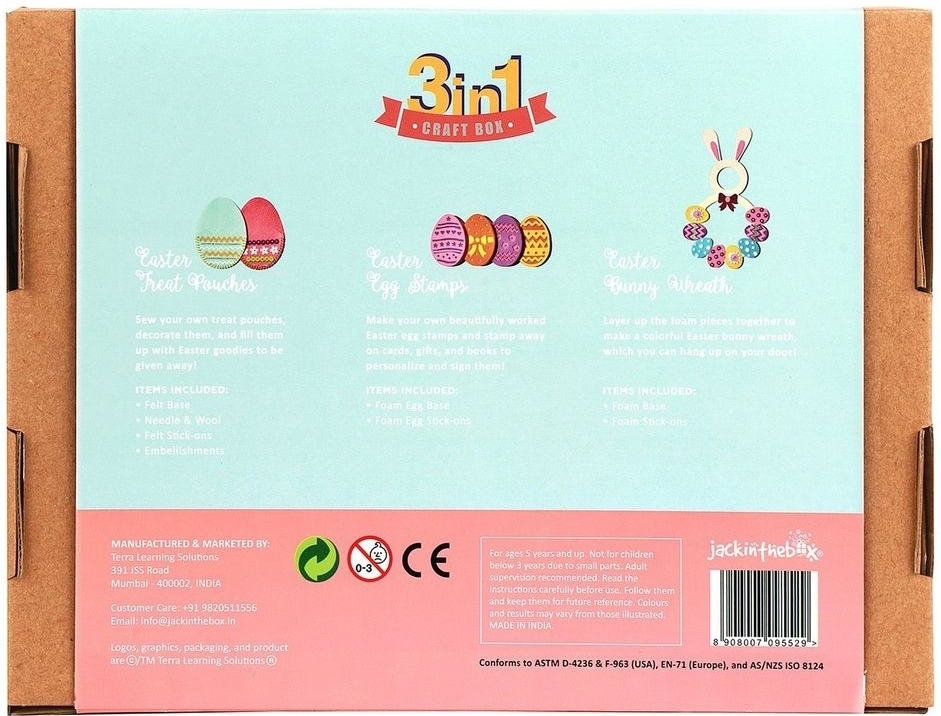 عيد الفصح 3 في 1 صندوق الحرف اليدوية