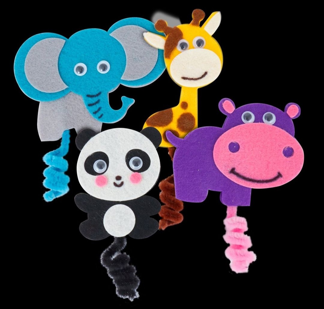 غابات سفاري 6 في 1 صندوق الحرف اليدوية