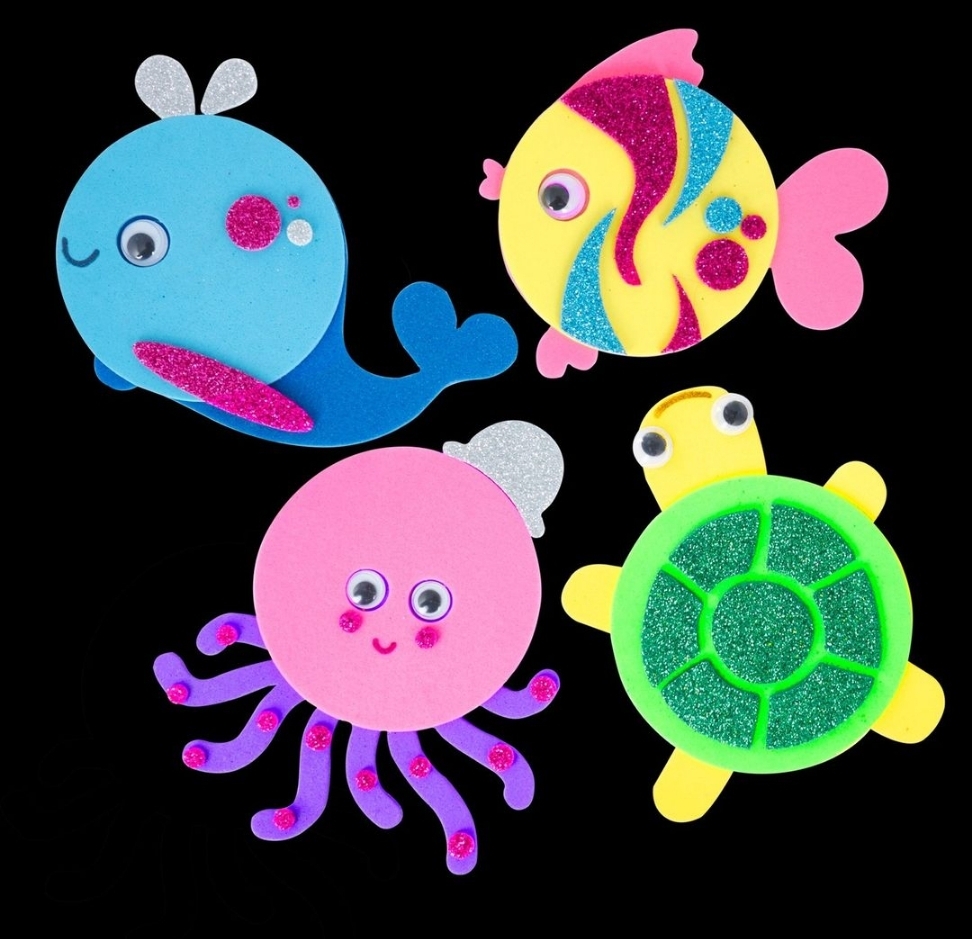 في أعماق البحر  3 في 1 صندوق الحرف اليدوية