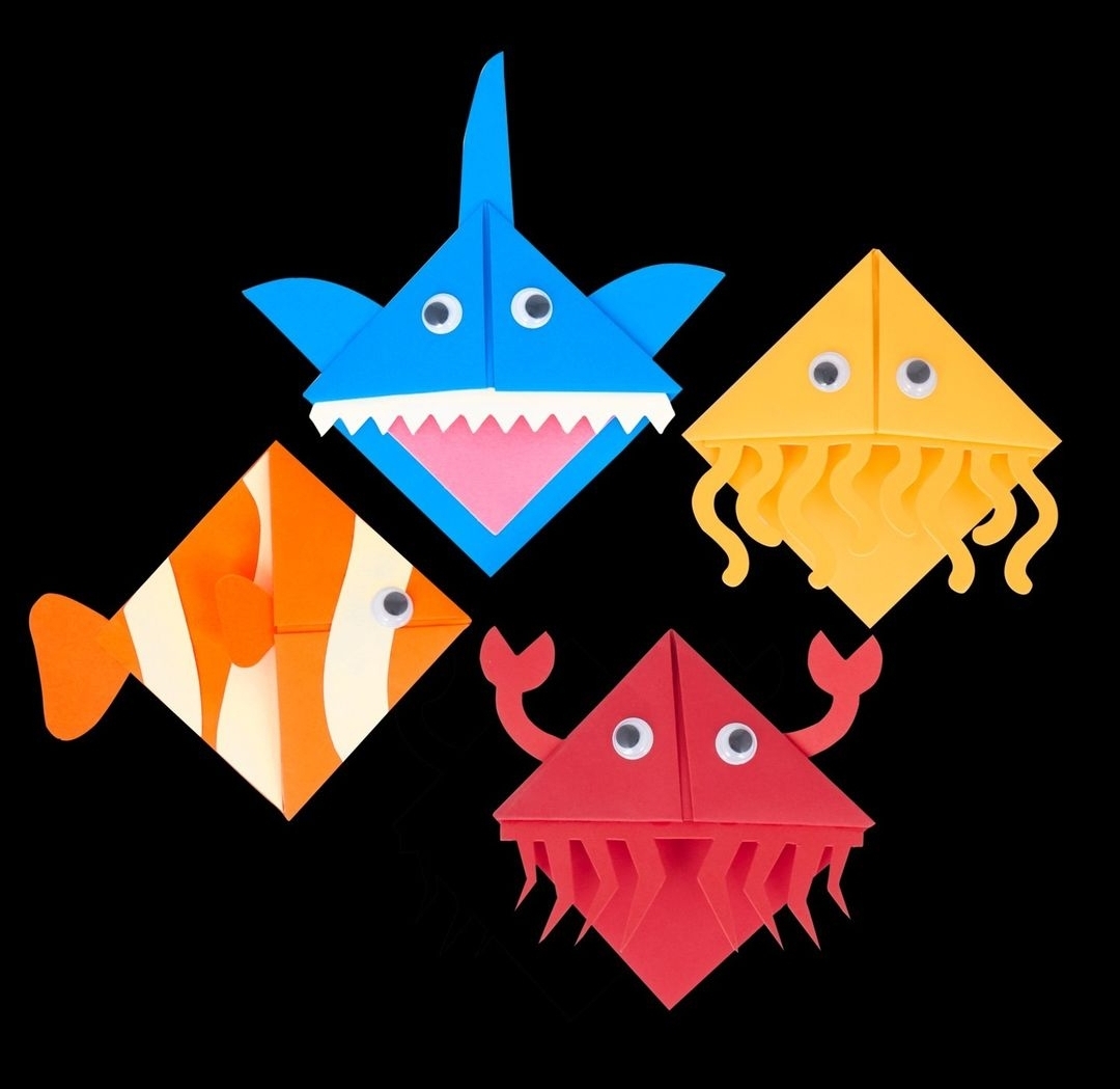 في أعماق البحر  3 في 1 صندوق الحرف اليدوية