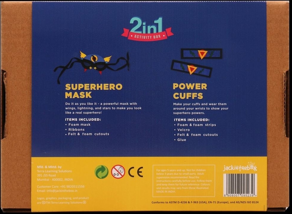 الرجل الخارق 2 في 1 صندوق الحرف اليدوية