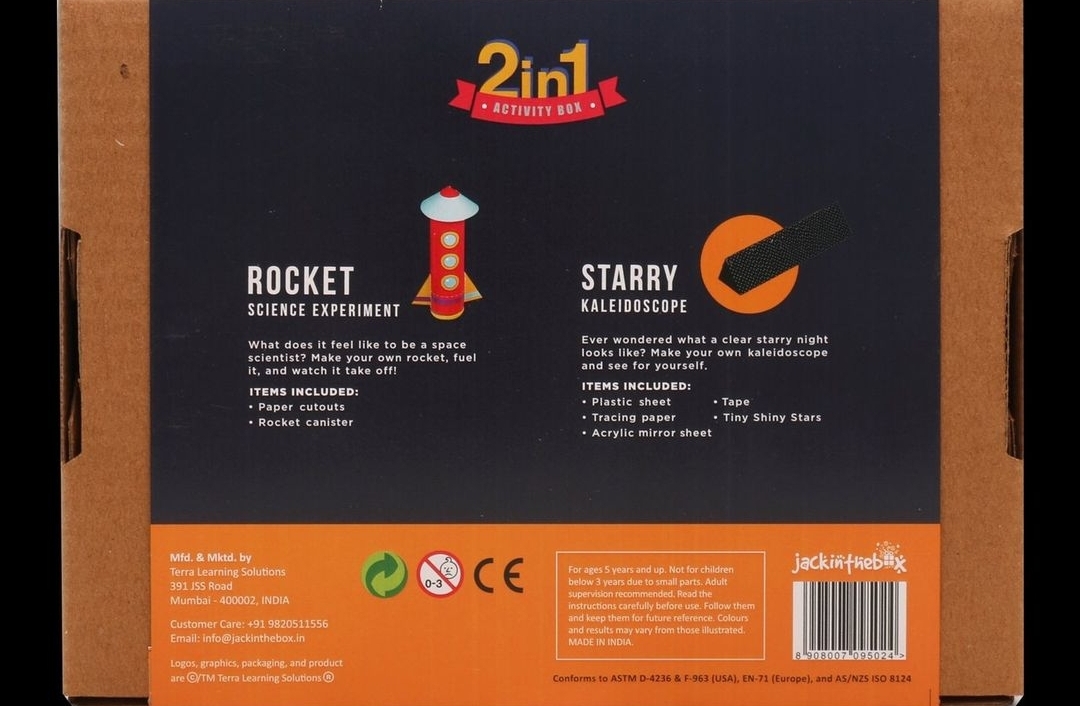 مكتشف الفضاء 2 في 1صندوق الحرف اليدوية