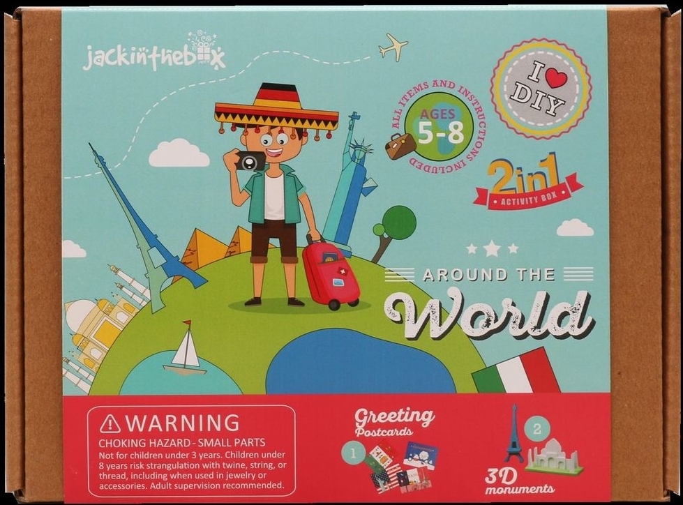 من جول العالم 2 في 1 صندوق الحرف اليدوية 