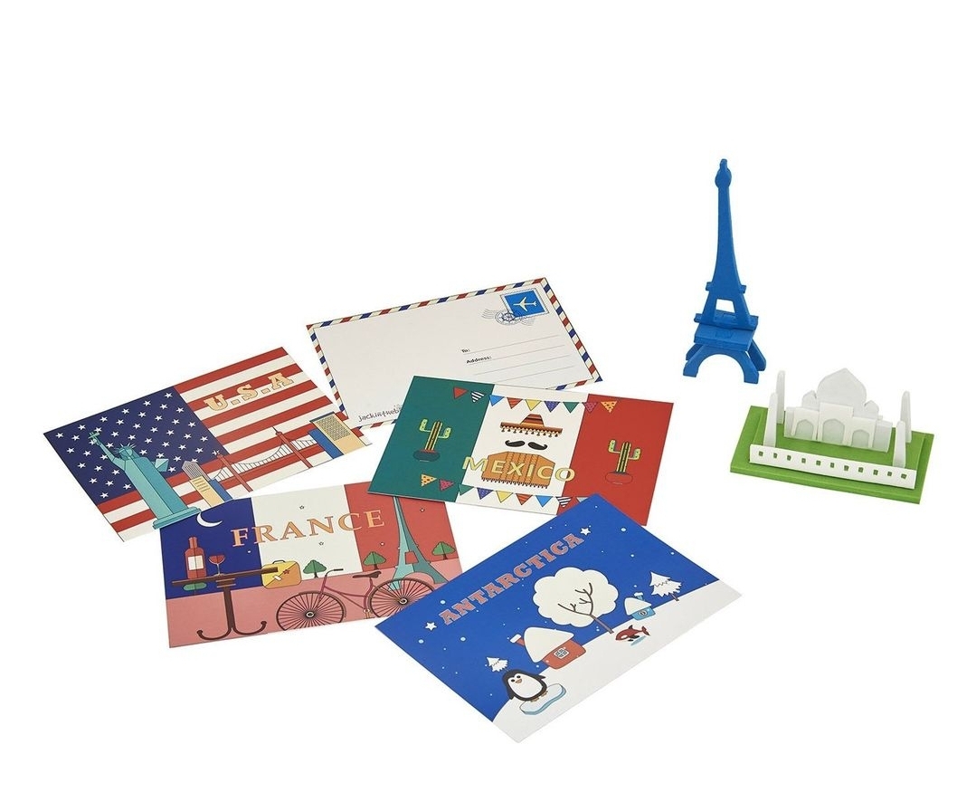 من جول العالم 2 في 1 صندوق الحرف اليدوية 