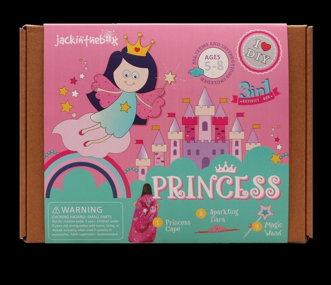 الأميرة 3 في 1 صندوق الحرف اليدوية