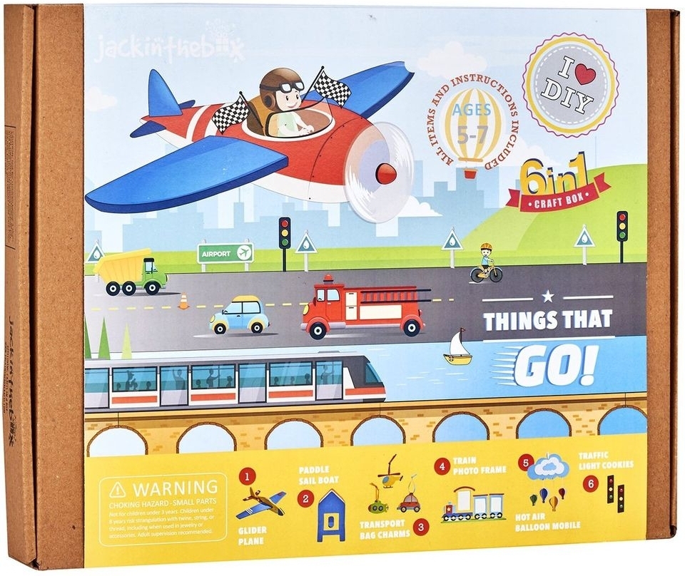 الأشياء التي تتحرك 6 في 1 صندوق الحرف اليدوية