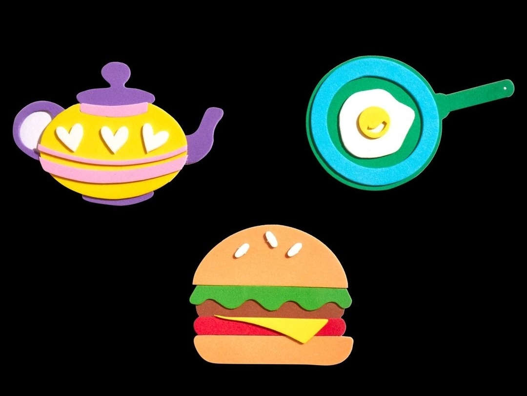 الطباخ الصغير 6 في 1 صندوق الحرف اليدوية