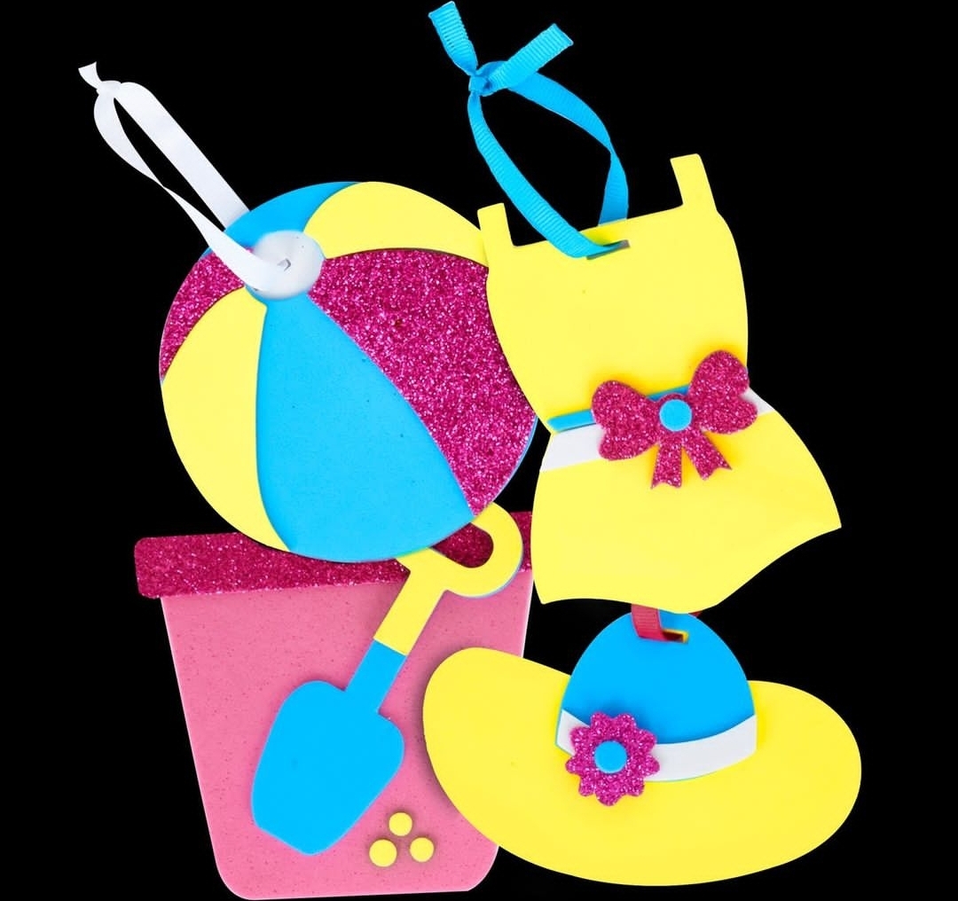 يوم على الشاطيء 3 في 1 صندوق الحرف اليدوية