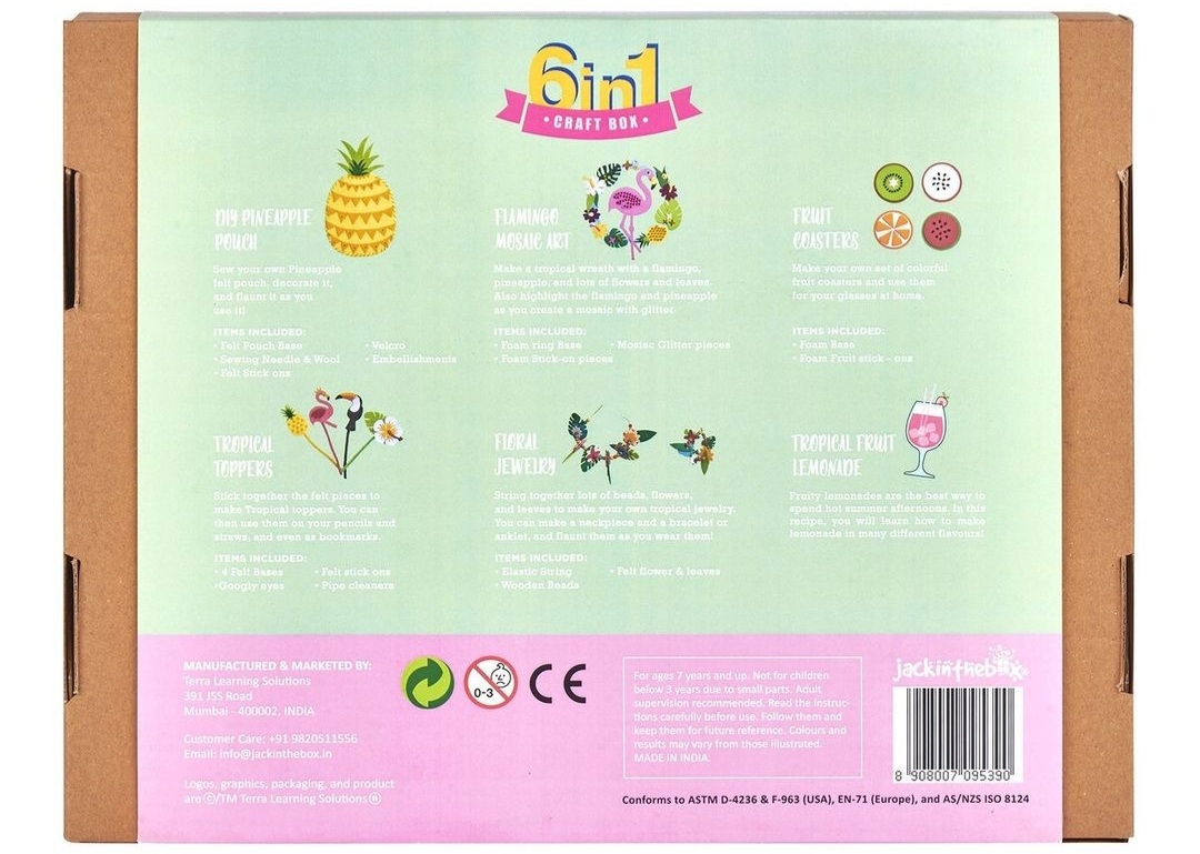 أهلا بالصيف 6 في 1 صندوق الحرف اليدوية