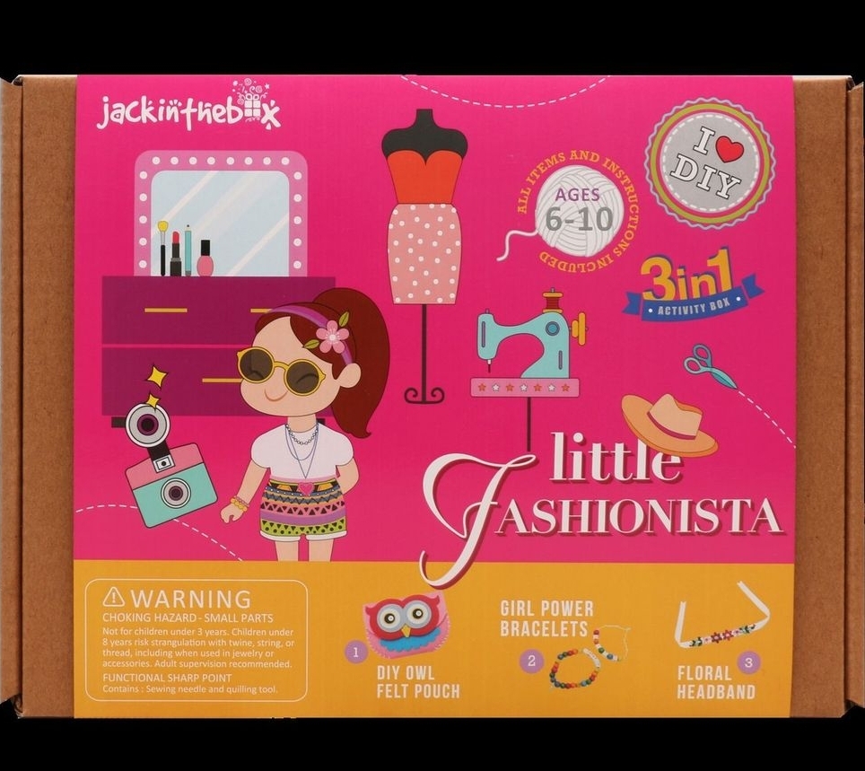 المصممة الصغيرة 3 في 1 صندوق الحرف اليدوية