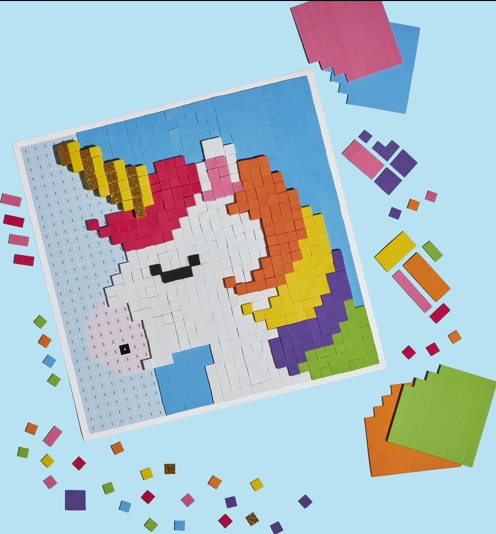 3D قص و لصق اليونيكورن 