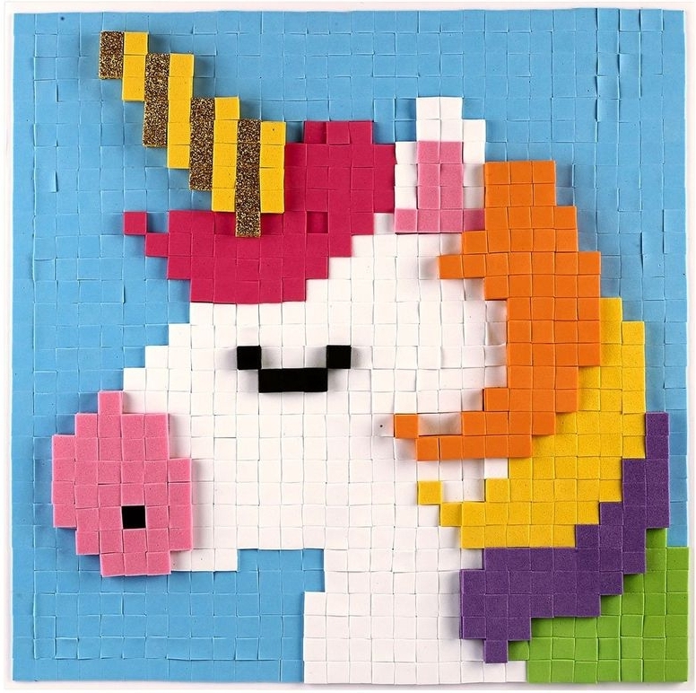 3D قص و لصق اليونيكورن 