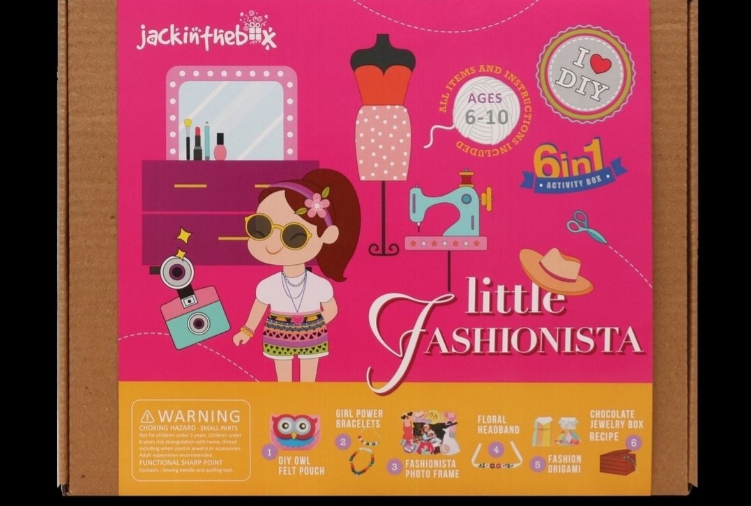 المصممة الصغيرة 6 في 1 صندوق الحرف اليدوية