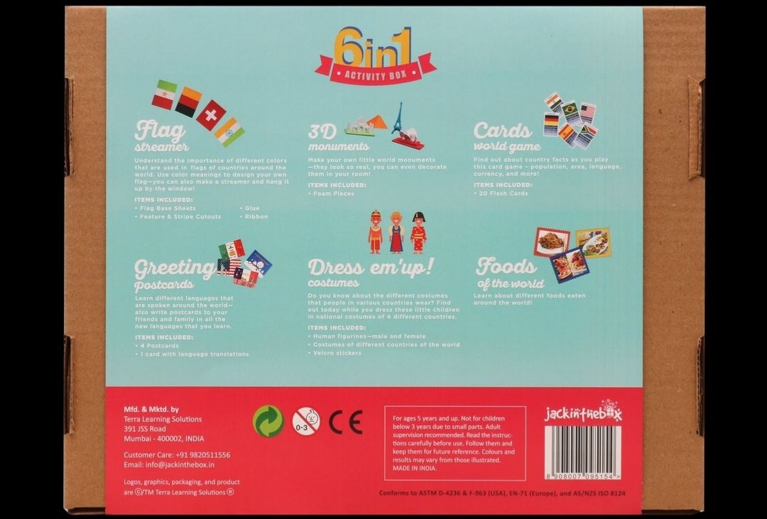 من جول العالم 6 في 1 صندوق الحرف اليدوية 